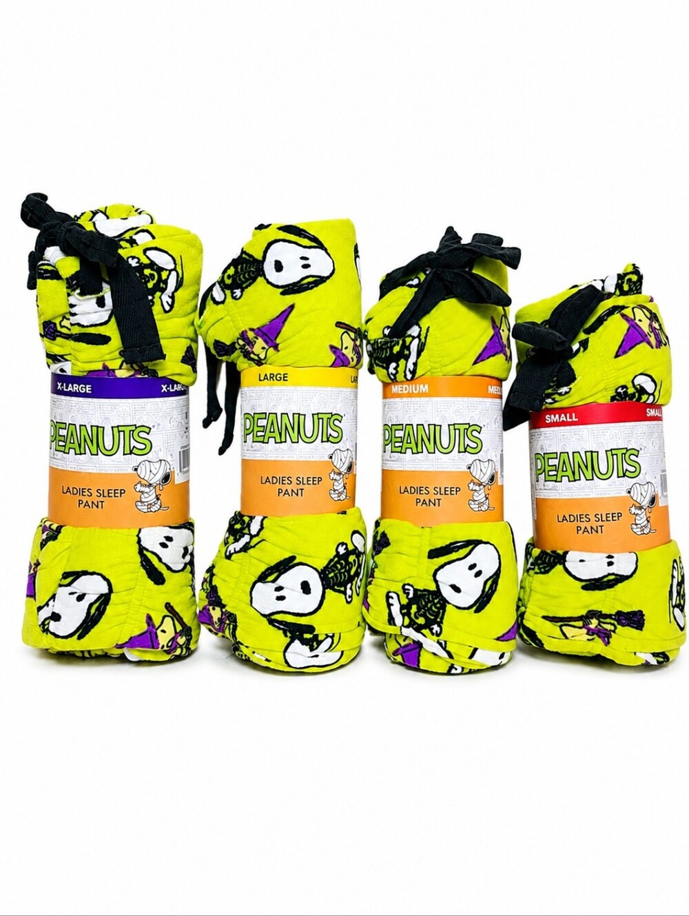 Peanuts Snoopy Halloween Skeleton Plush Fleece Sleep Pants NWT Multi Sizes